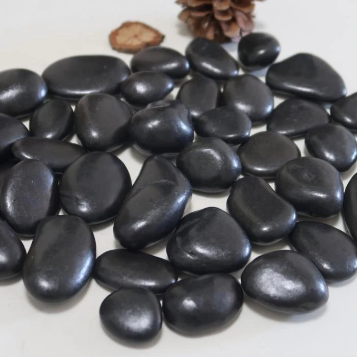 High-Polished Black Pebbles high quality