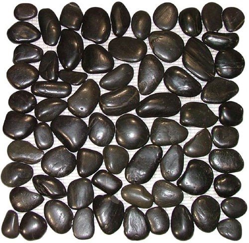 Black Pebble Stones For Garden high quality